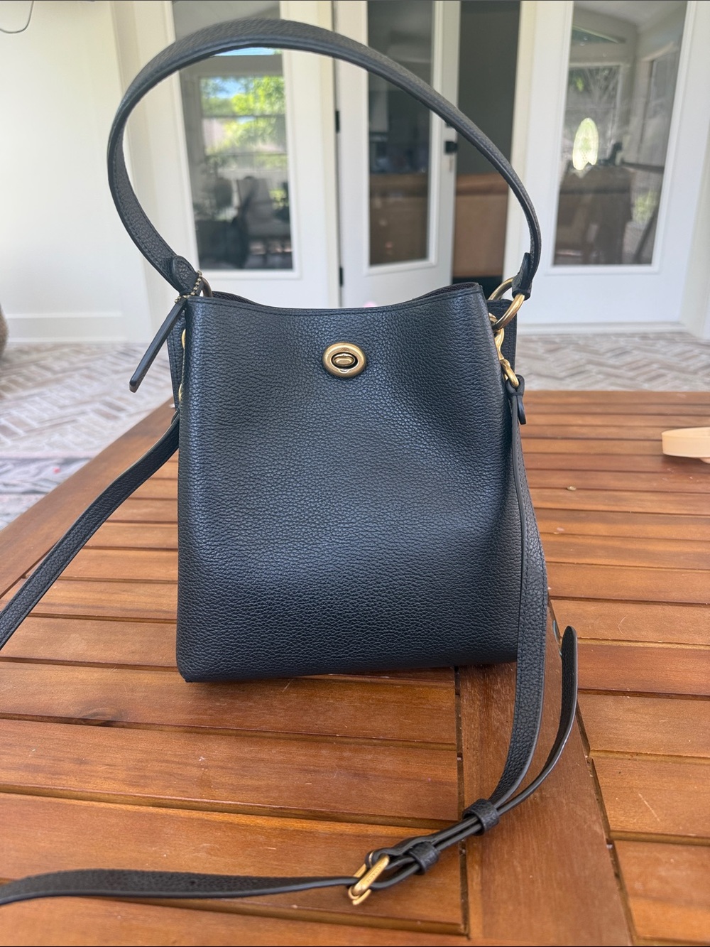 Coach Charlie Bucket Bag in Black
